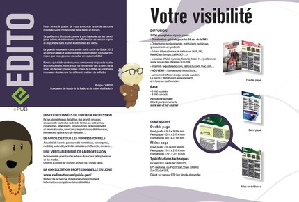 Tarifs du Guide Professionnel de Radio et du Son 2012