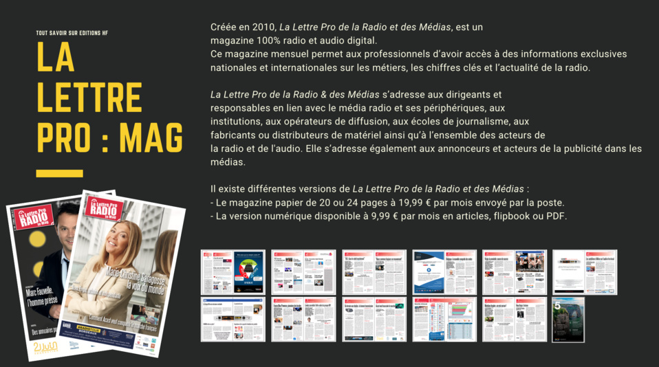 La Lettre Pro de la Radio et des Médias - Le MAGAZINE La Lettre Pro de la Radio et des Médias - Le MAGAZINE